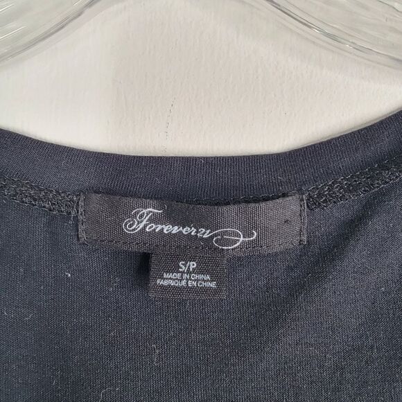 FOREVER 21 Black with Gold Stripes Mini Dress Size Small - Picture 3 of 6